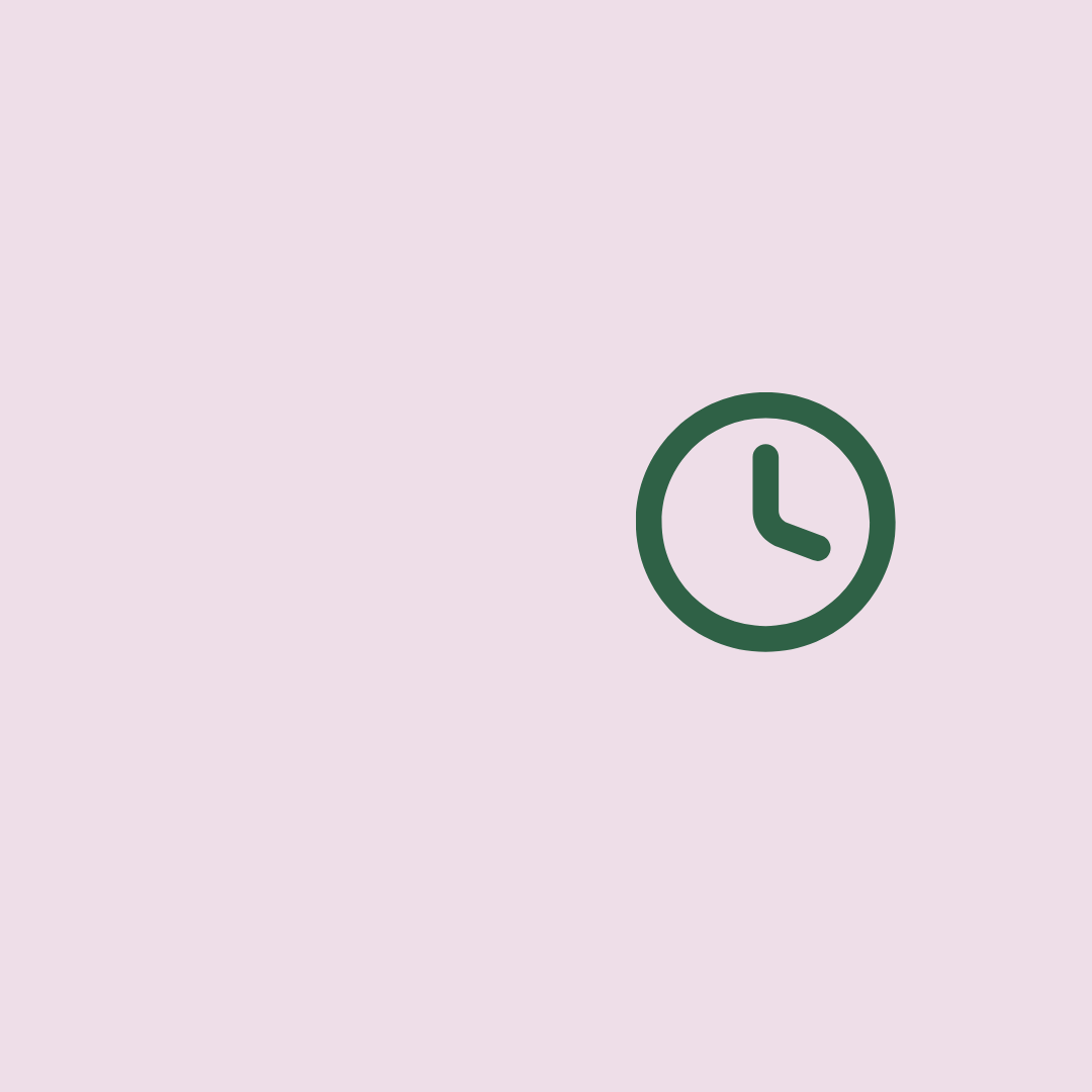 minimal clock icon representing homepage copy and first impressions